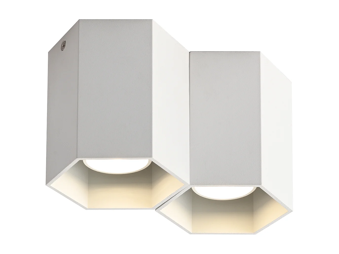 NETTLIFE 2 spots de plafond spot en saillie blanc plafonnier GU10 spot en saillie luminaire en saillie moderne luminaire en saillie pour restaurant