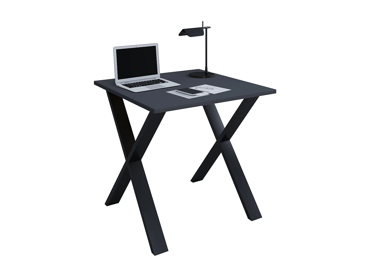 Desk Lona Black / Anthracite H. 76 x W. 80 x D. 80 cm