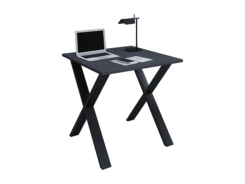 Desk Lona Black / Anthracite H. 76 x W. 80 x D. 80 cm