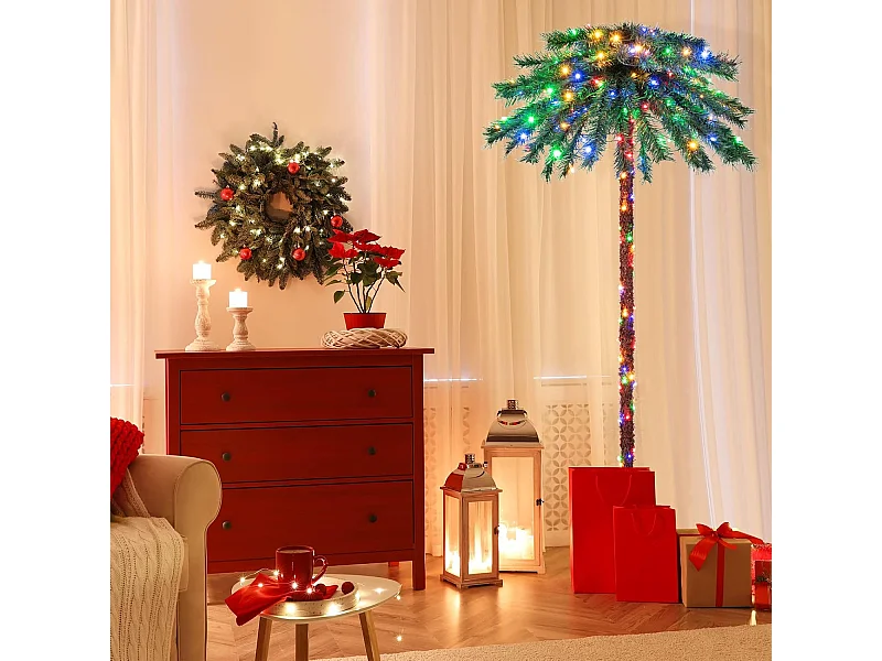 180 cm Künstliche Palme mit LED OY46205PQDE