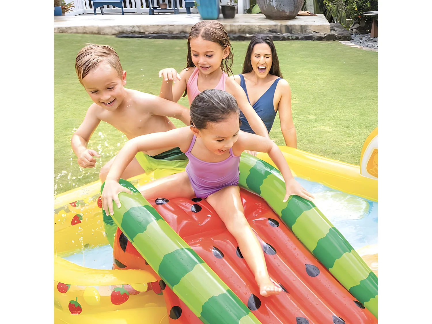 Aire de jeux gonflable Fruits - Intex