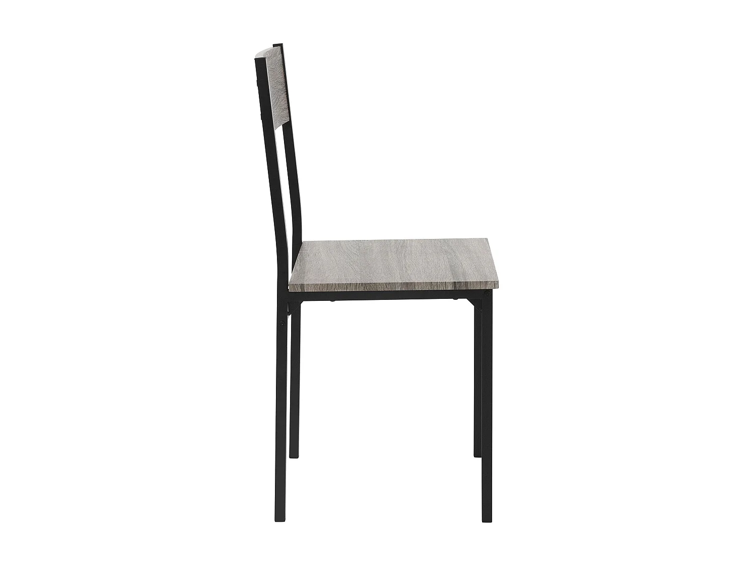 Set tavolo da pranzo per cucina 4 pezzi rovere grigio set di mobili soggiorno