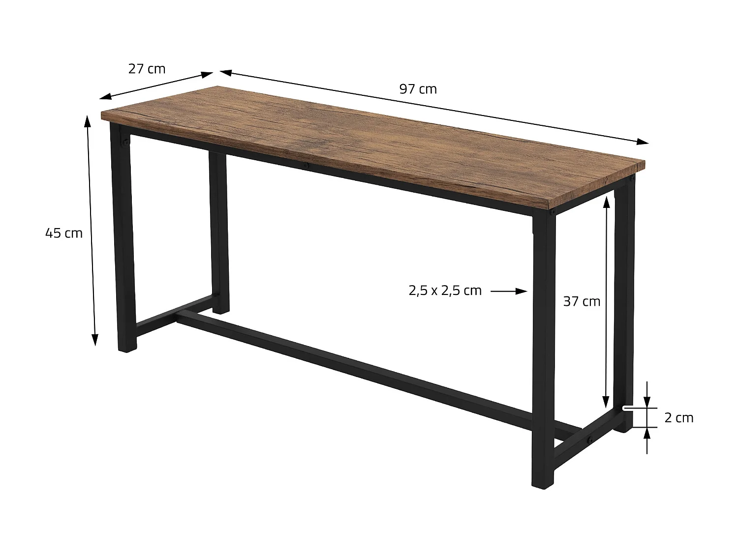 3 Pièces meubles de salle à manger cuisine 1 table 2 banquettes chêne rustique