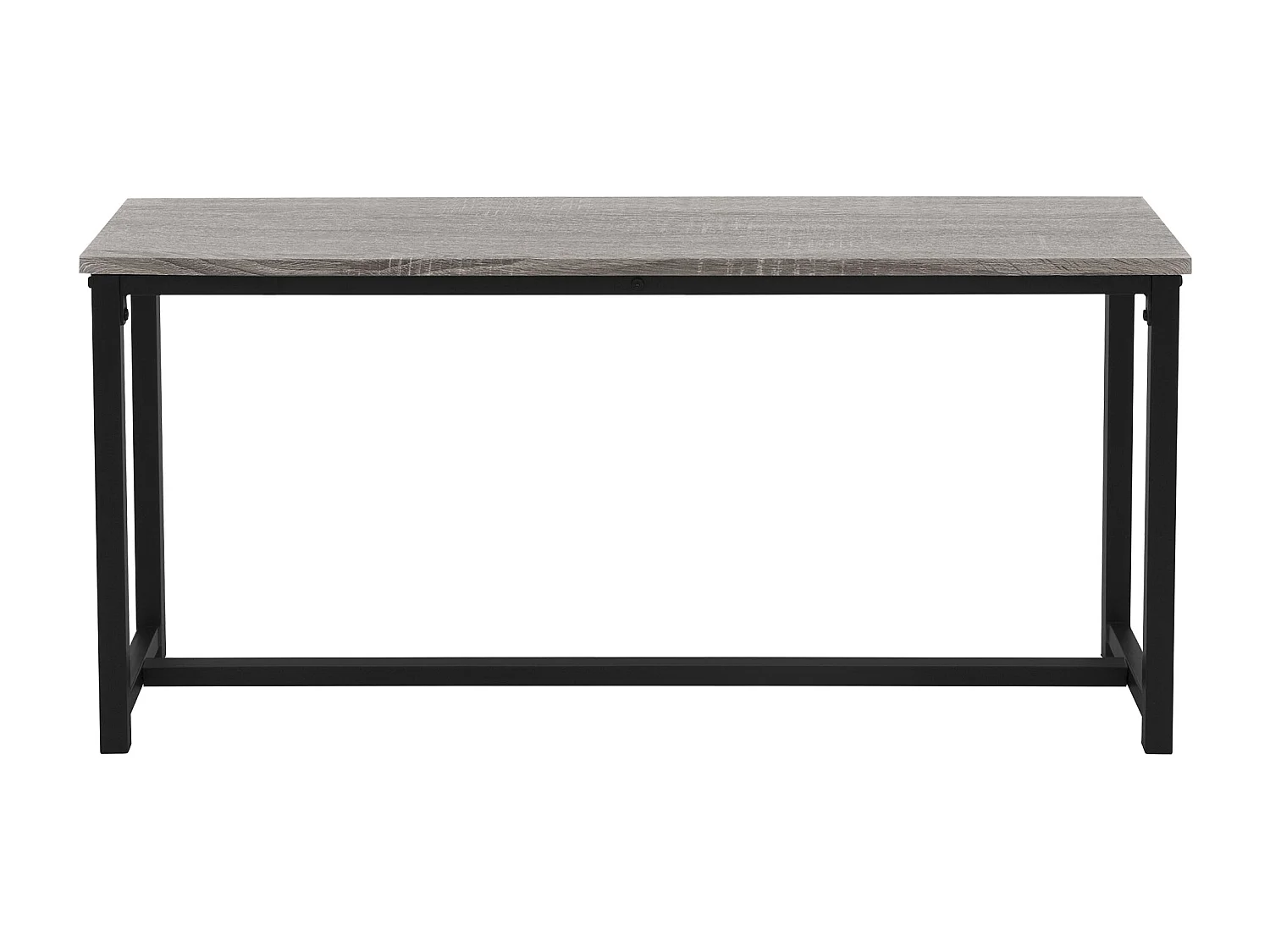 3 Pièces meubles de salle à manger de cuisine 1 table 2 banquettes chêne gris