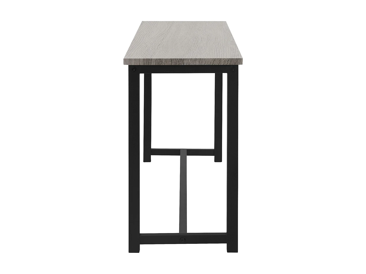 3 Pièces meubles de salle à manger de cuisine 1 table 2 banquettes chêne gris