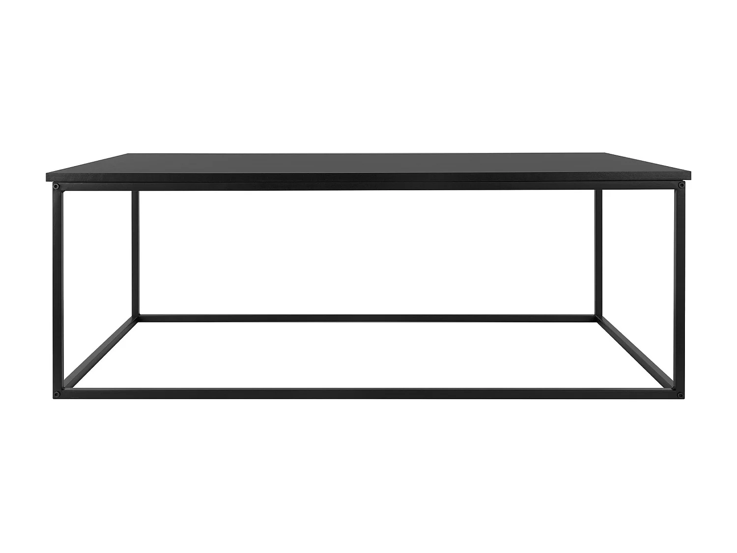 Tavolino da caffè 110x39,5 cm nero rettangolare in metallo tavolini da salotto