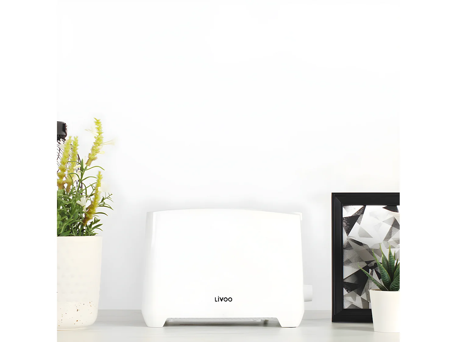 Grille-pain 2 fentes blanc 750W