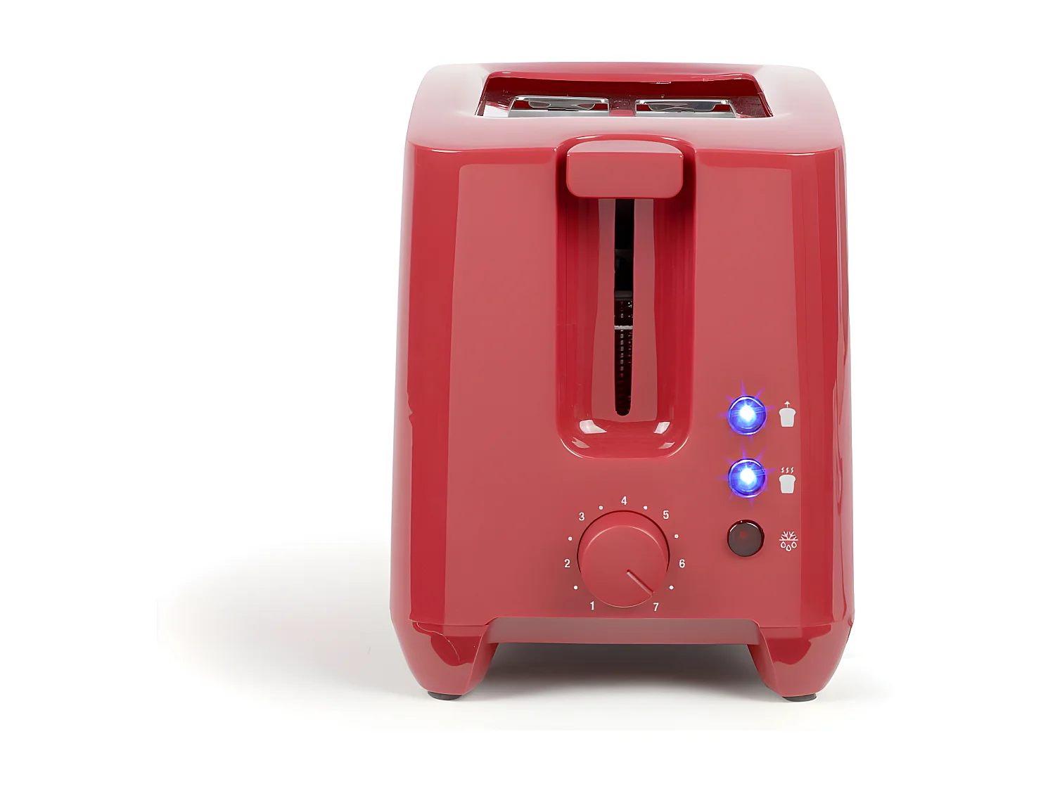 Grille-pain 2 fentes rouge 750W