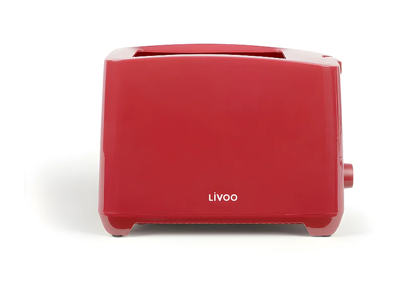 Grille-pain 2 fentes rouge 750W