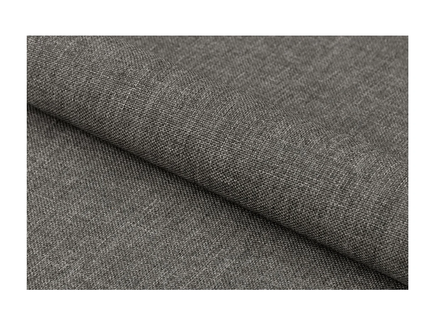 Tabourets de bar en tissu piétement métal noir (lot de 2) - WILLY