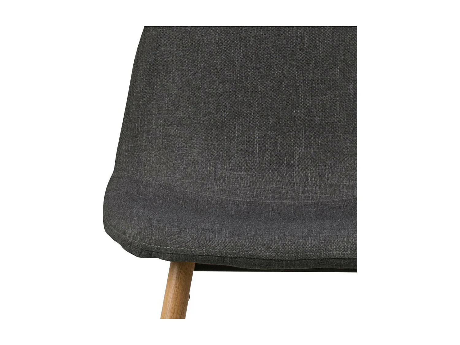 Tabourets de bar en tissu piétement en bois (lot de 2) - WILLIAM