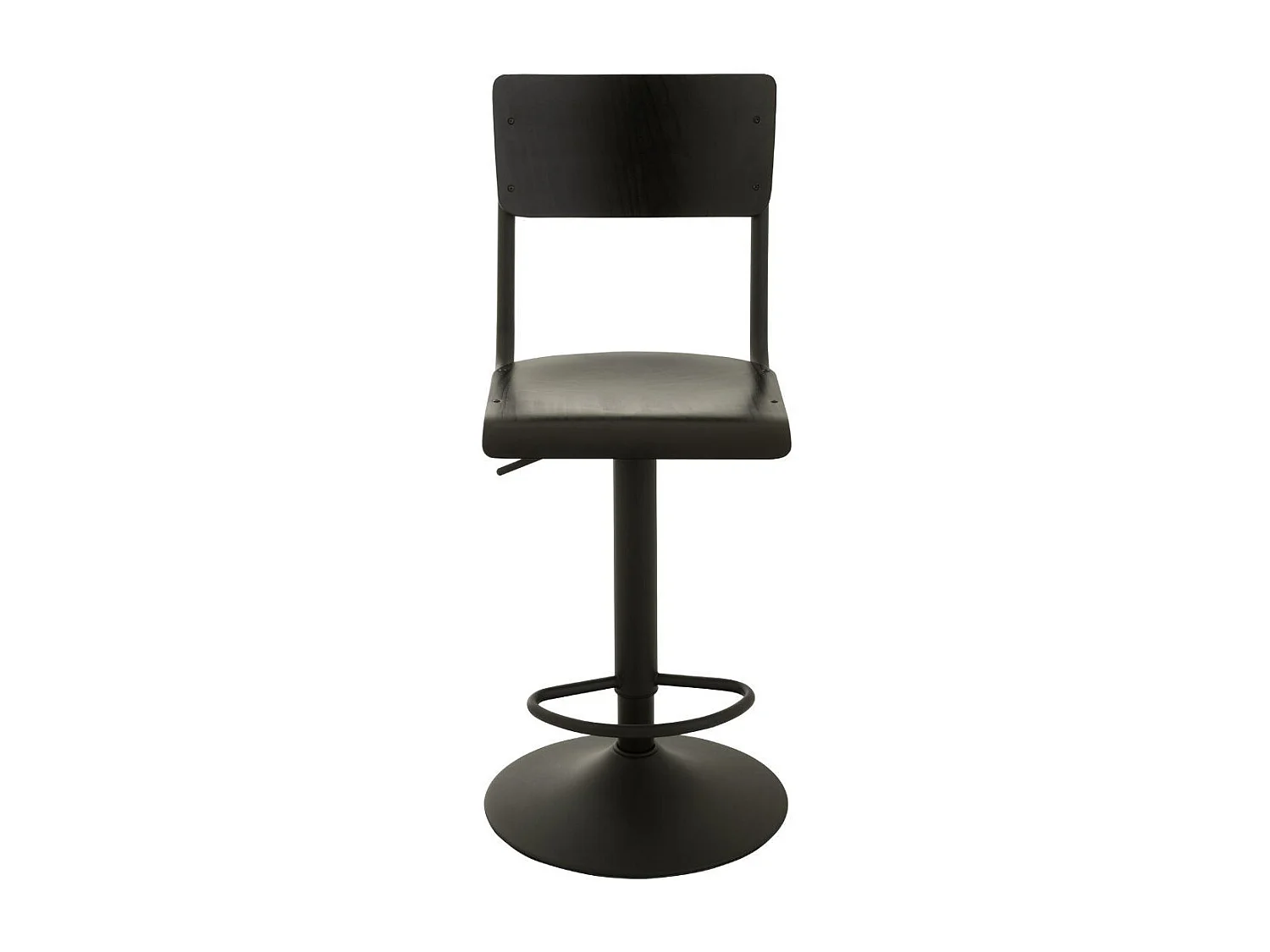 Chaises de bar écolier en bois et en métal (lot de 2) - NICOLAS