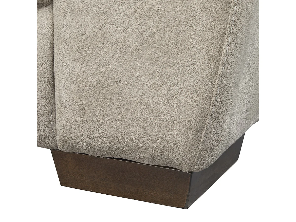 ASTIO - Canapé Fixe 2 Places Tissu Majestic Beige