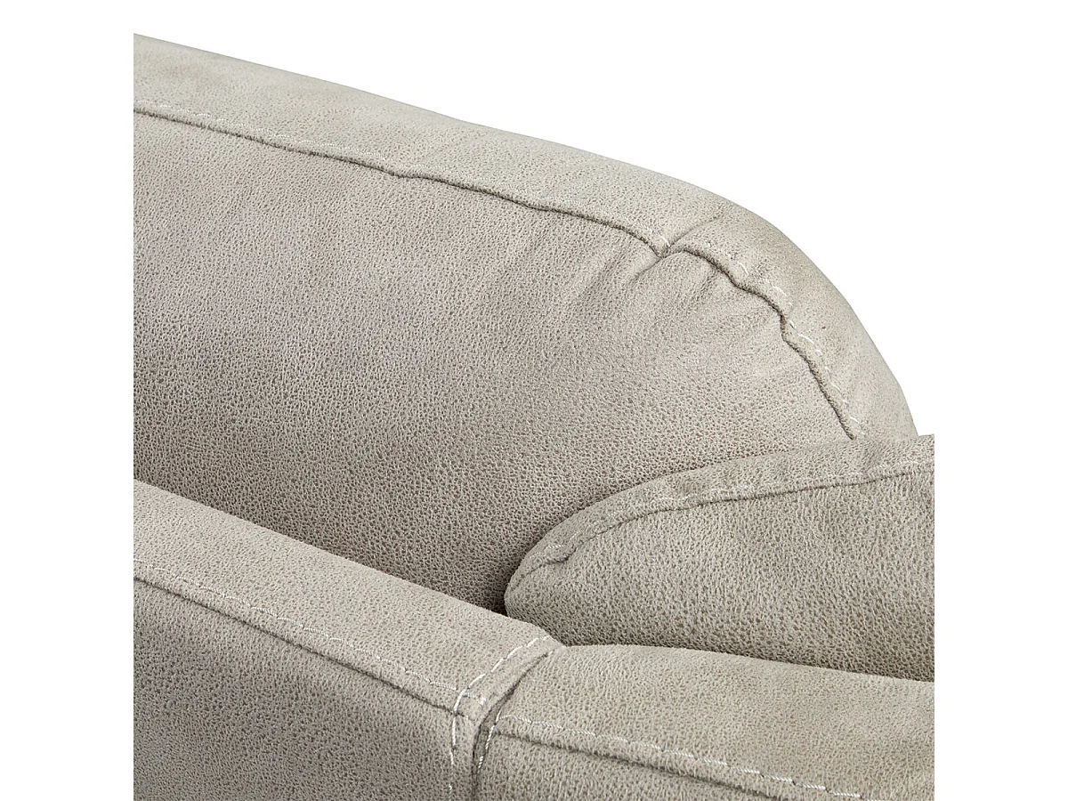 ASTIO - Canapé Fixe 2 Places Tissu Majestic Beige