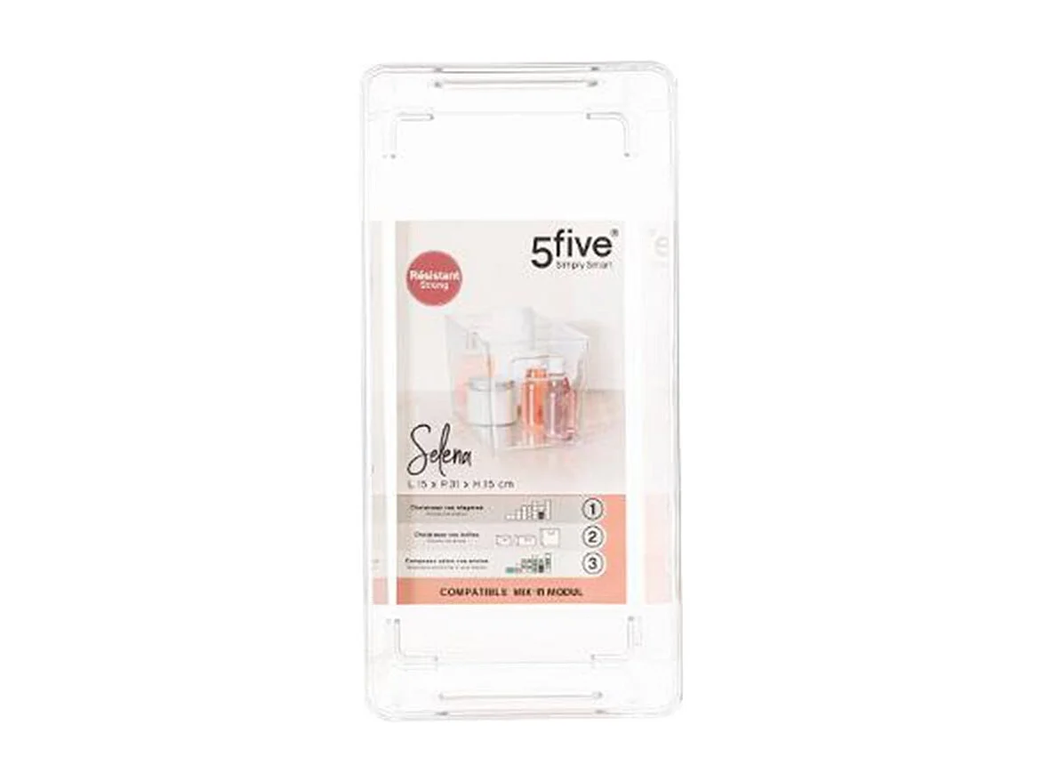 Panier de Rangement "Selena" 15x31cm Transparent