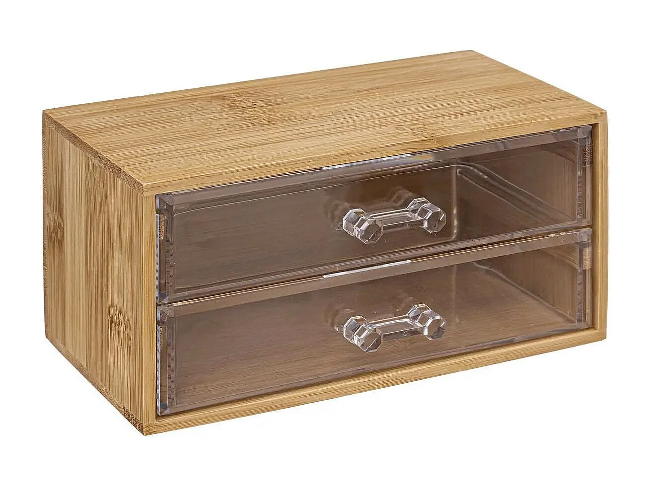 Boîte à Bijoux 2 Tiroirs "Selena" 19cm Naturel
