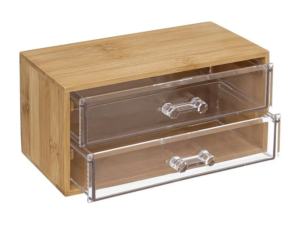 Boîte à Bijoux 2 Tiroirs "Selena" 19cm Naturel