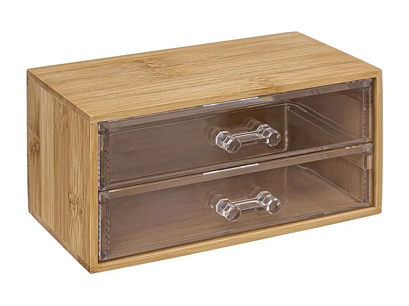 Boîte à Bijoux 2 Tiroirs "Selena" 19cm Naturel