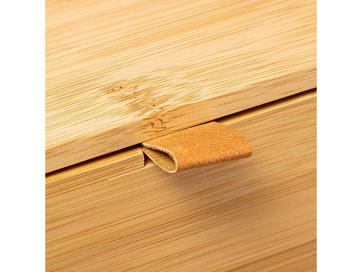 Boîte Déco 2 Tiroirs "Bambou" 25cm Naturel