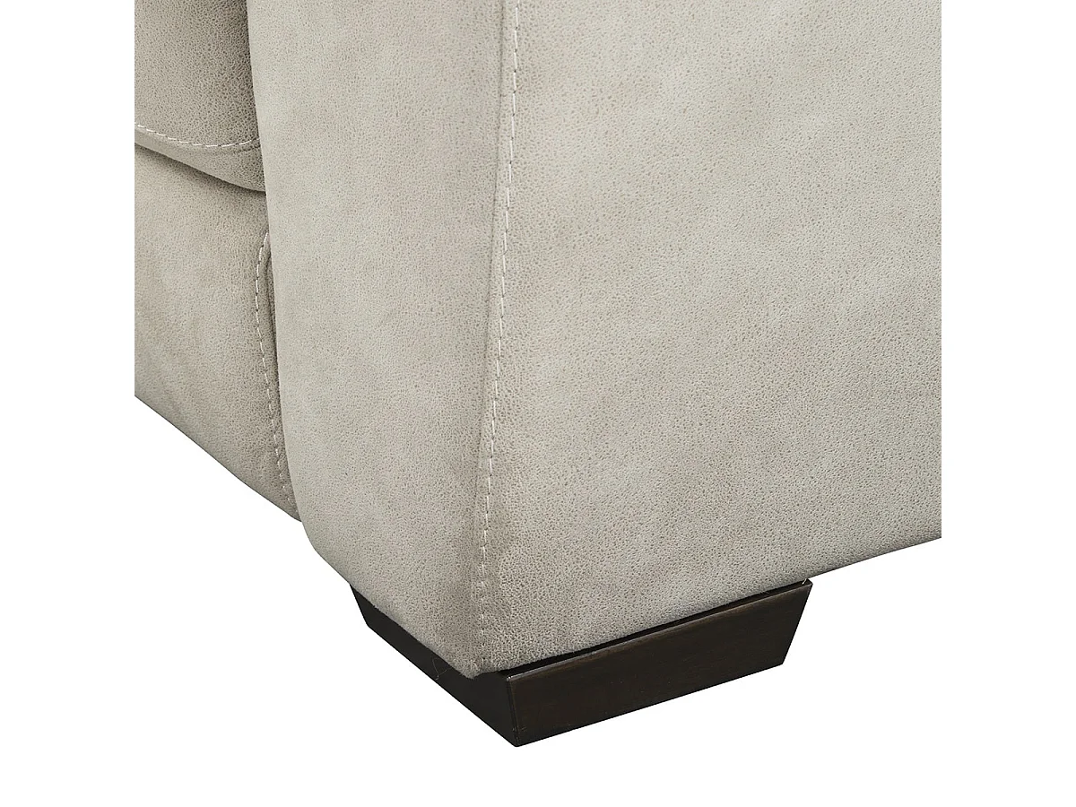 ASTIO - Canapé Relax Electrique 3 Places Tissu Majestic Beige