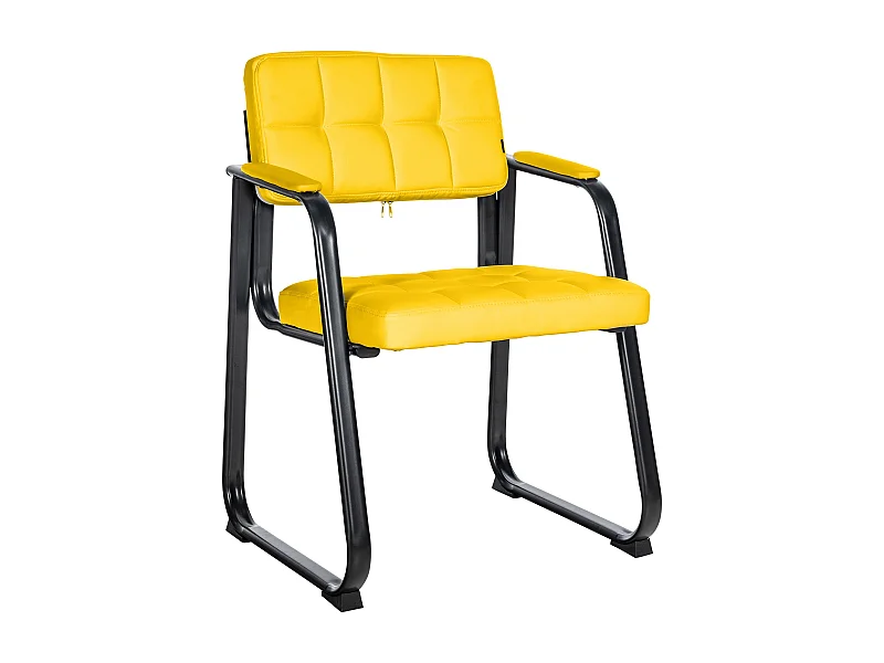 chaises avec accoudoirs - Similicuir & Nature - Jaune - Canada B