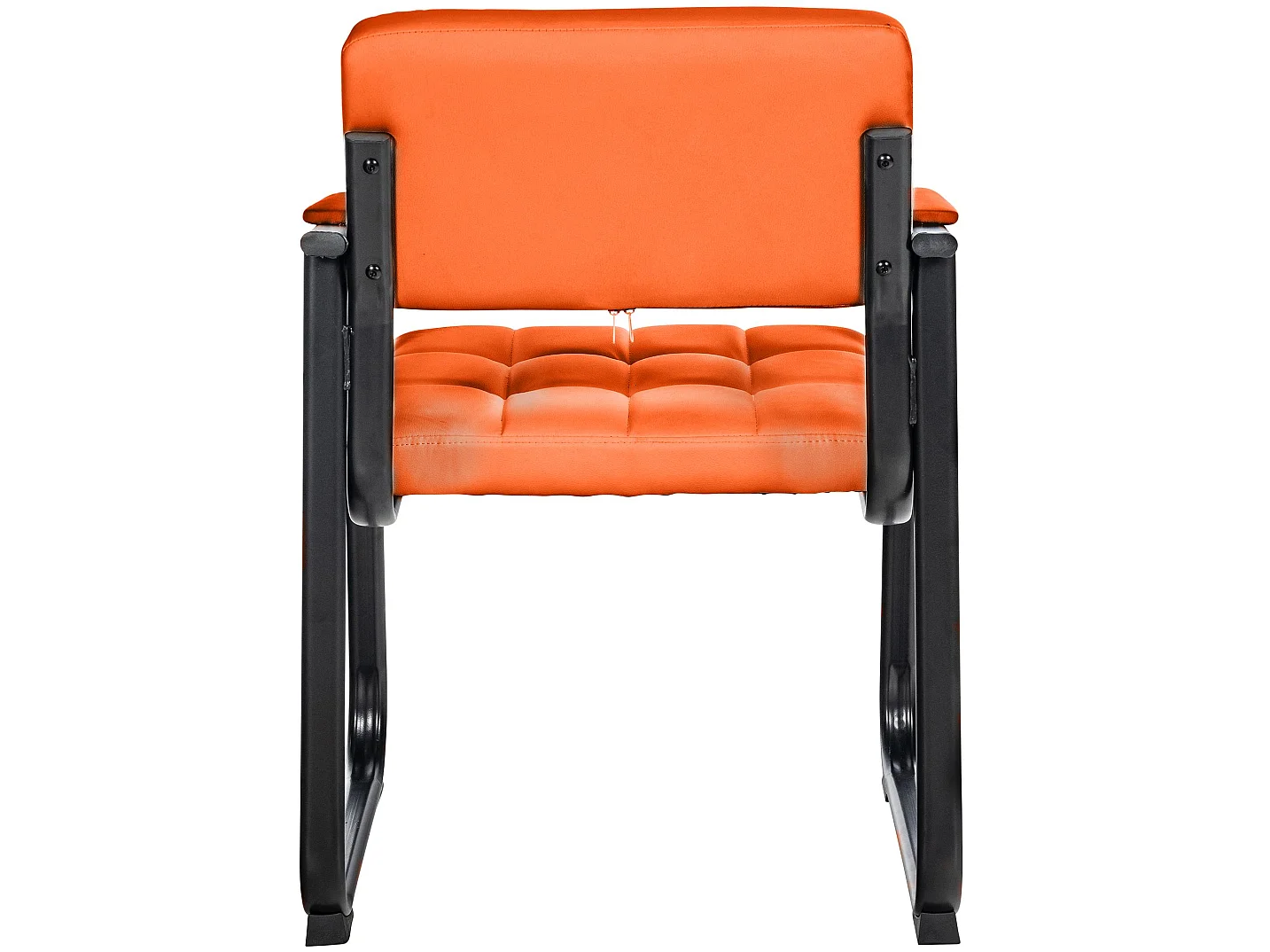 Stuhl mit Armlehnen - Kunstleder & natura - orange - Canada B