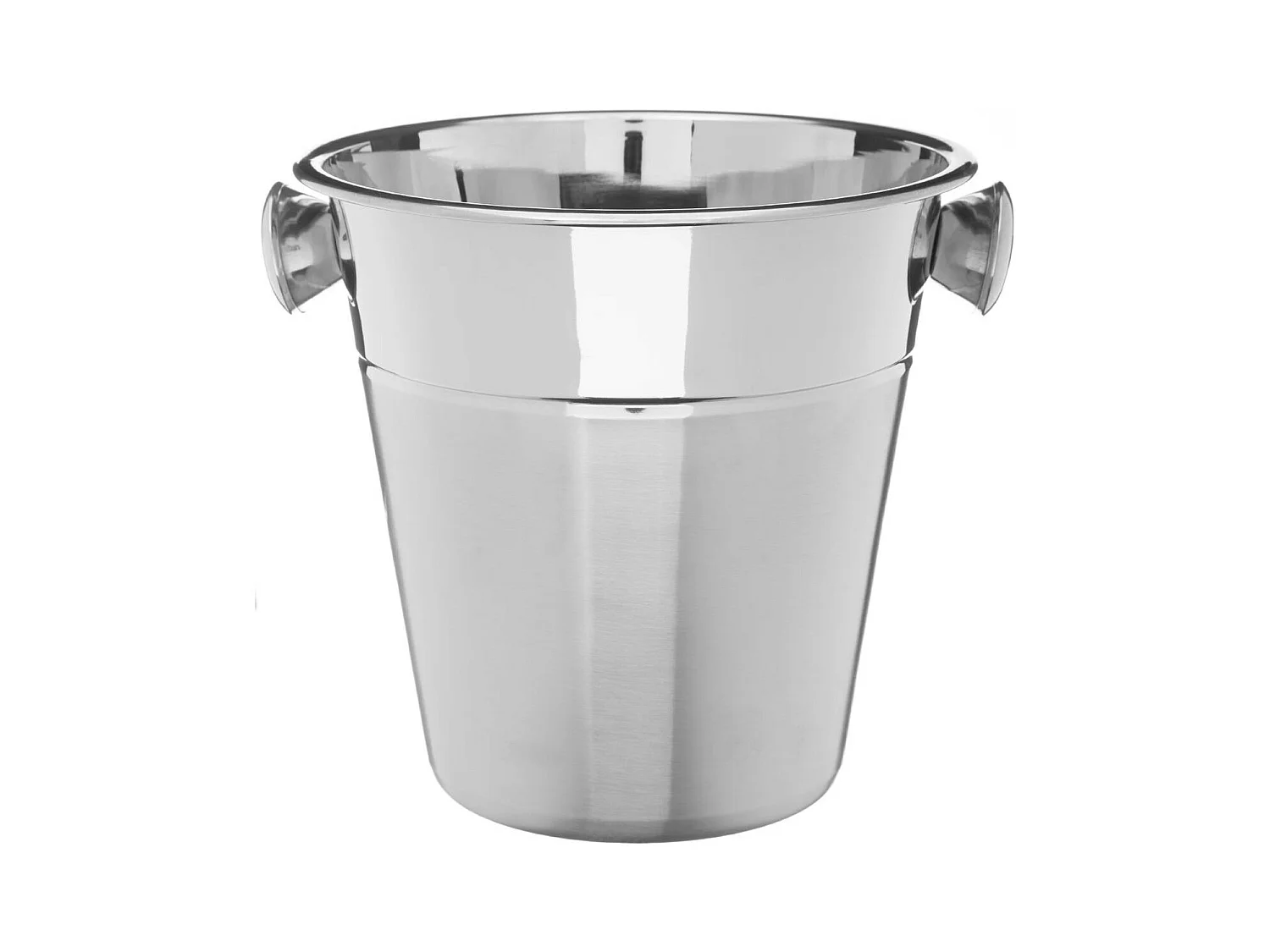 Seau à Champagne "Double Finition" 22cm Argent