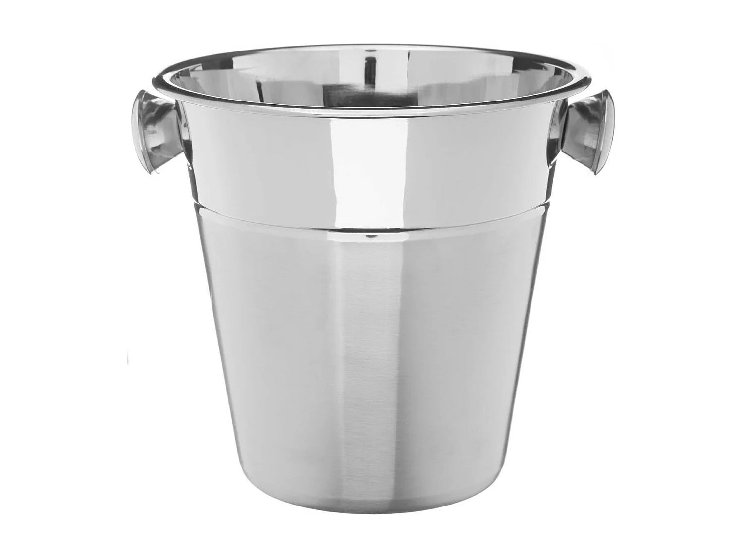 Seau à Champagne "Double Finition" 22cm Argent