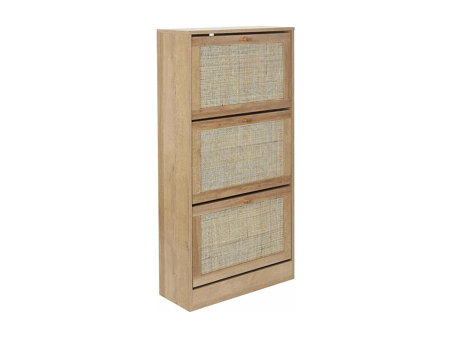 Meuble à chaussures 3 Tiroirs Rotin H113 cm - BALI