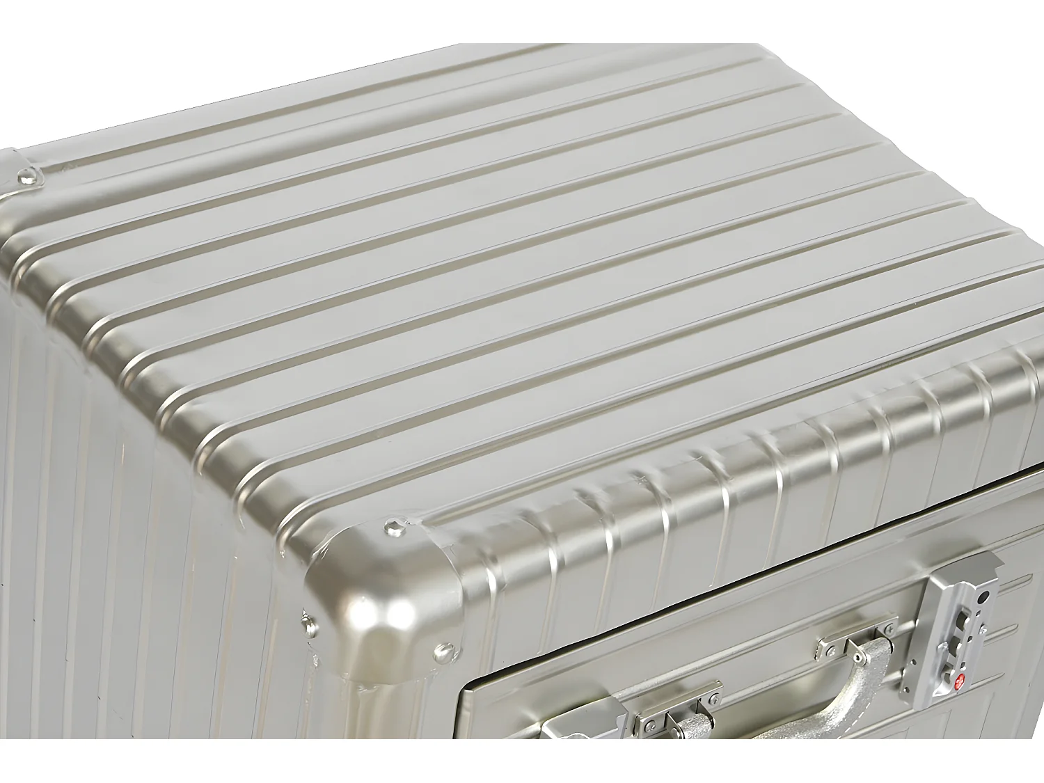 Table de nuit, table de chevet avec 2 tiroirs en bois MDF et métal coloris argenté - longueur 46 x profondeur 39 x Hauteur 63 cm