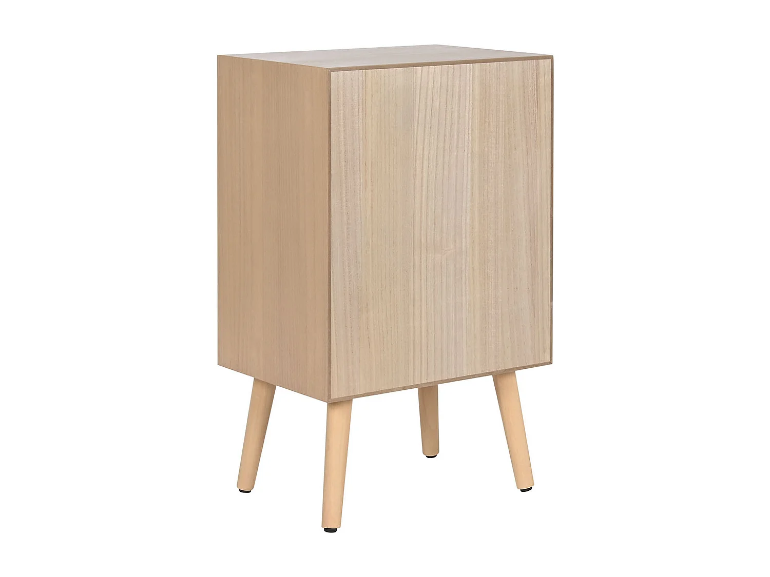 Table de nuit, table de chevet avec 3 tiroirs en bois coloris naturel - longueur  42 x profondeur 34 x Hauteur 70 cm