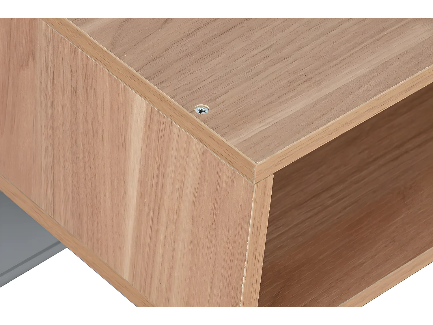 Table de nuit, table de chevet en bois coloris vert et PU coloris gris - longueur 48 x profondeur 40 x Hauteur 55 cm