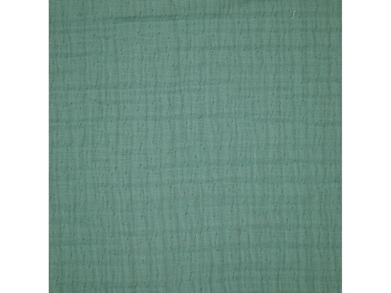 Dessus de lit 180x250 cm BREHAT 100% gaze de coton vert lichen