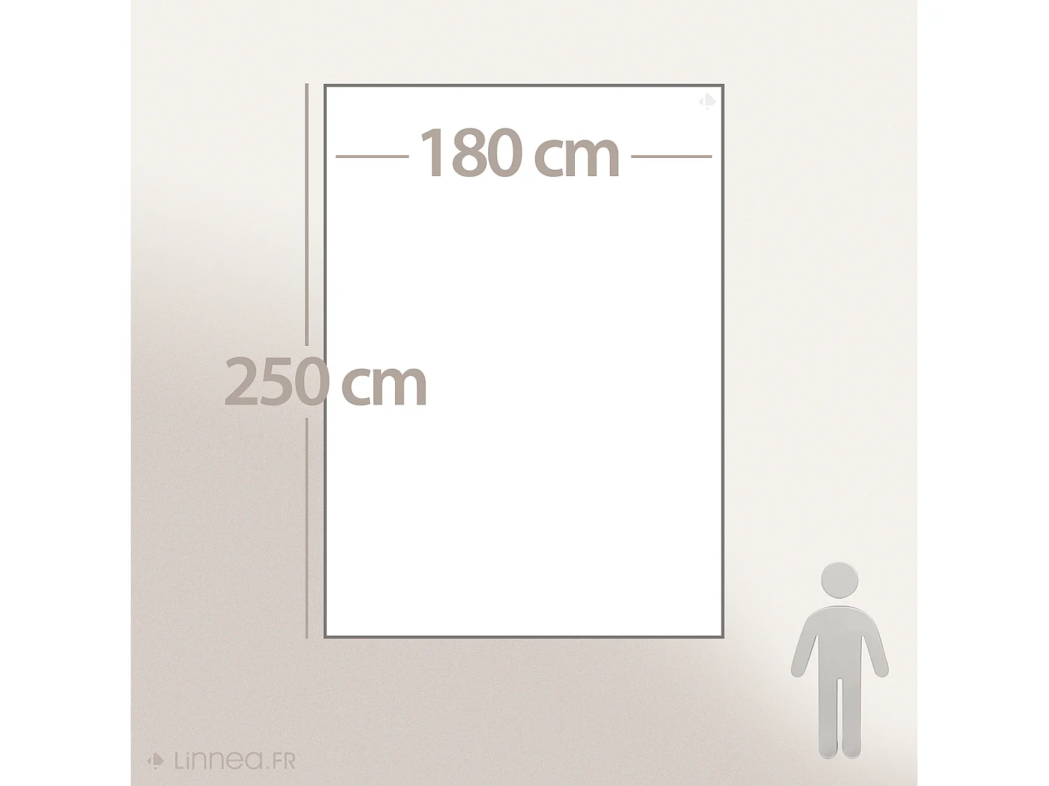 Dessus de lit 180x250 cm BREHAT 100% gaze de coton vert lichen