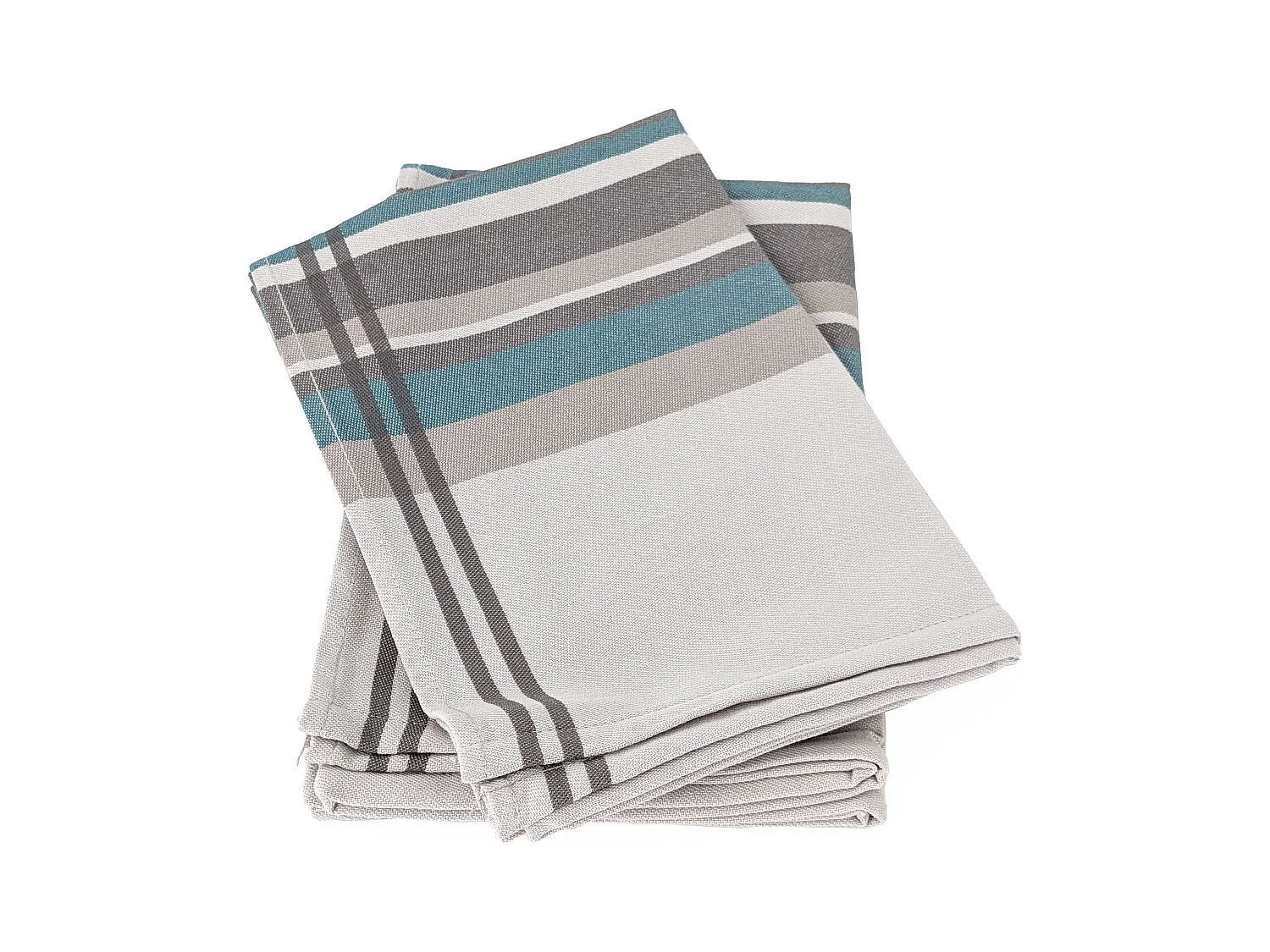 Lot de 2 torchons de cuisine 50x70cm coton CITY bleu