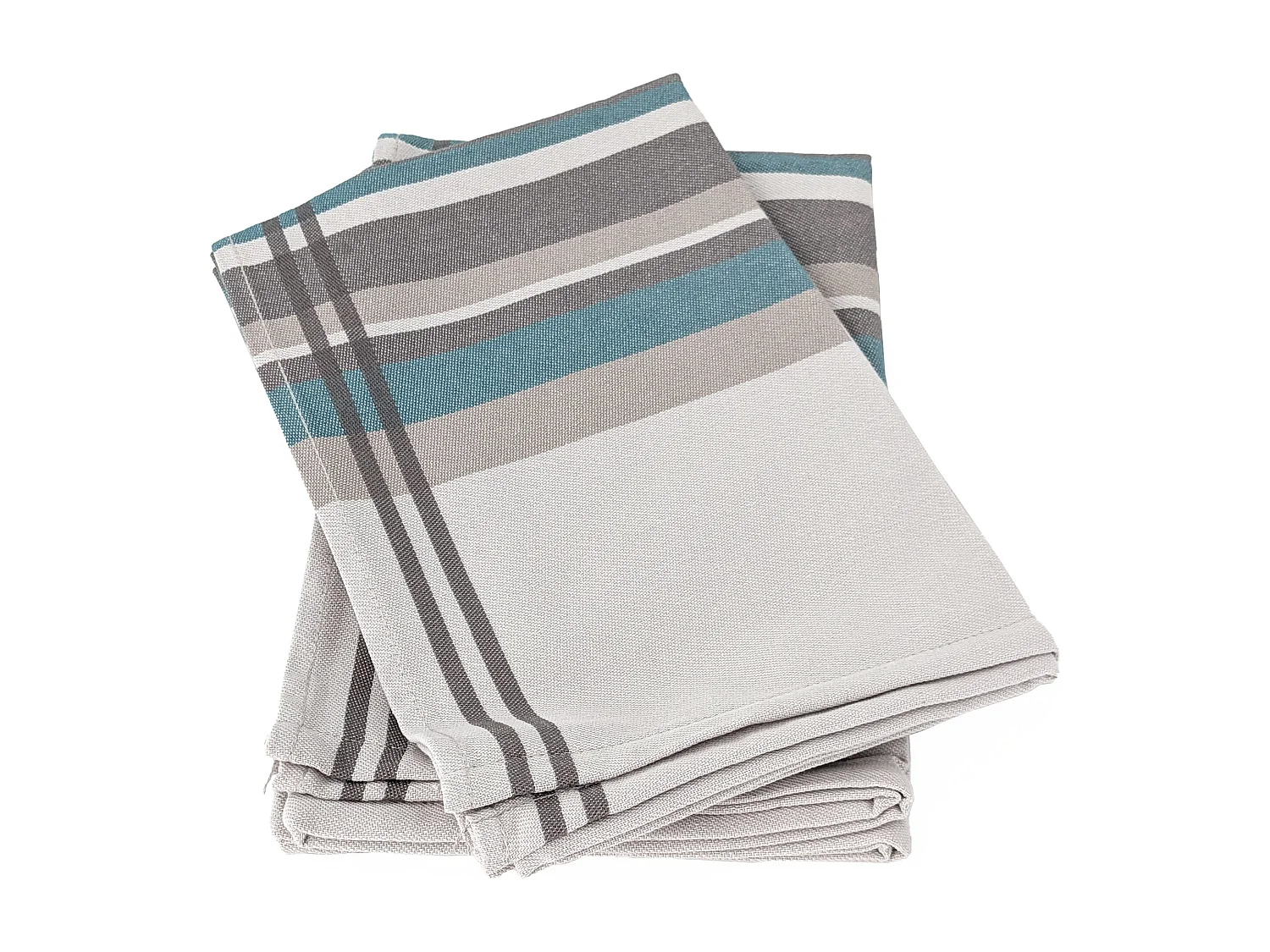 Lot de 2 torchons de cuisine 50x70cm coton CITY bleu