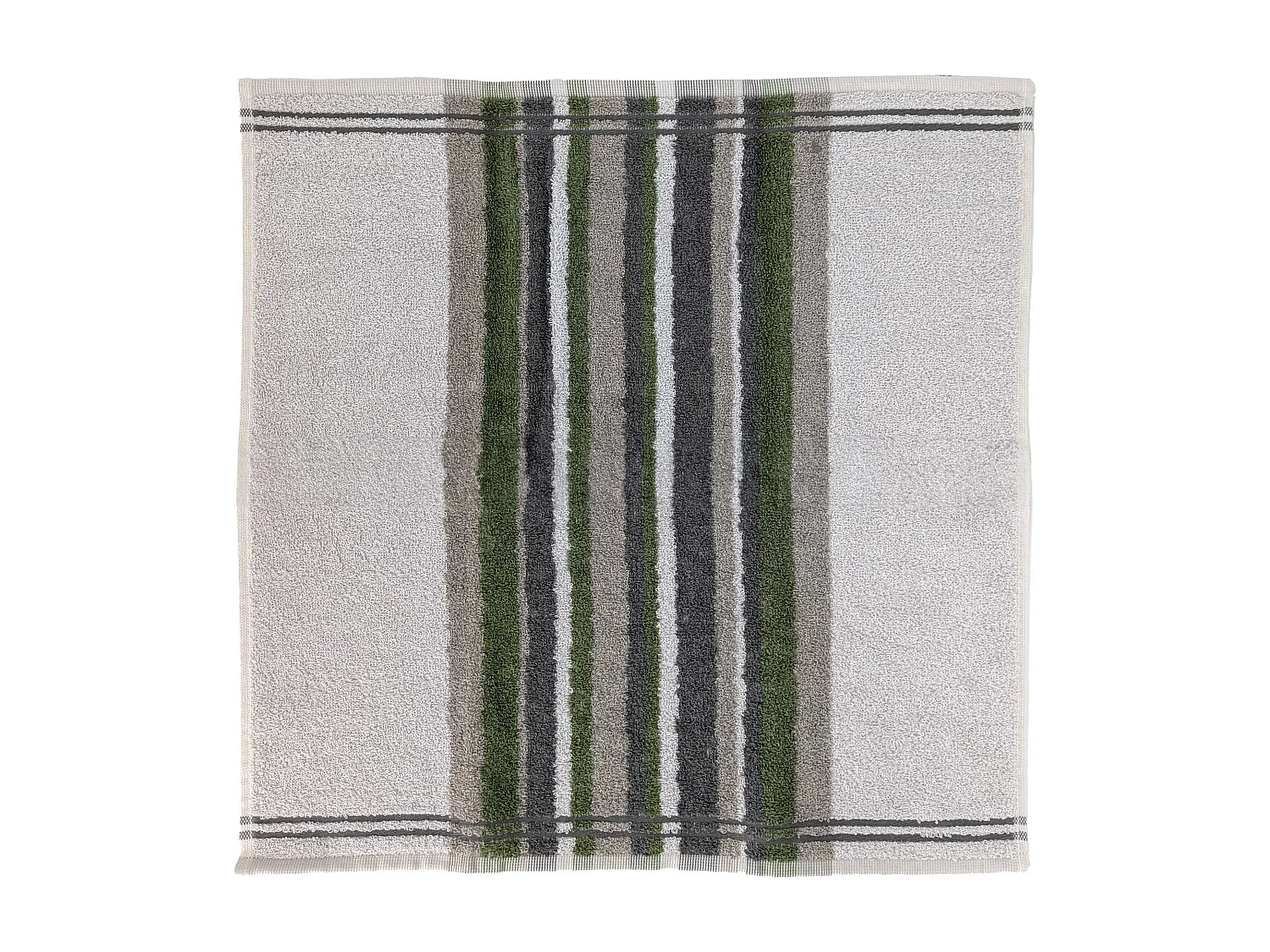 Lot de 2 torchons de cuisine 50x50cm coton CITY vert