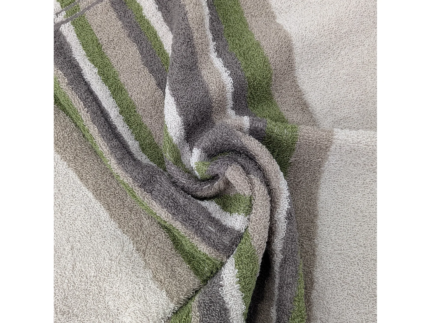 Lot de 2 torchons de cuisine 50x50cm coton CITY vert