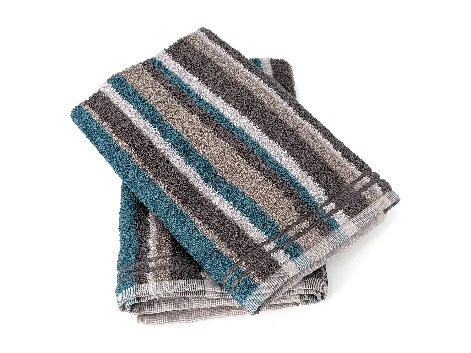 Lot de 2 torchons de cuisine 50x50cm coton CITY bleu