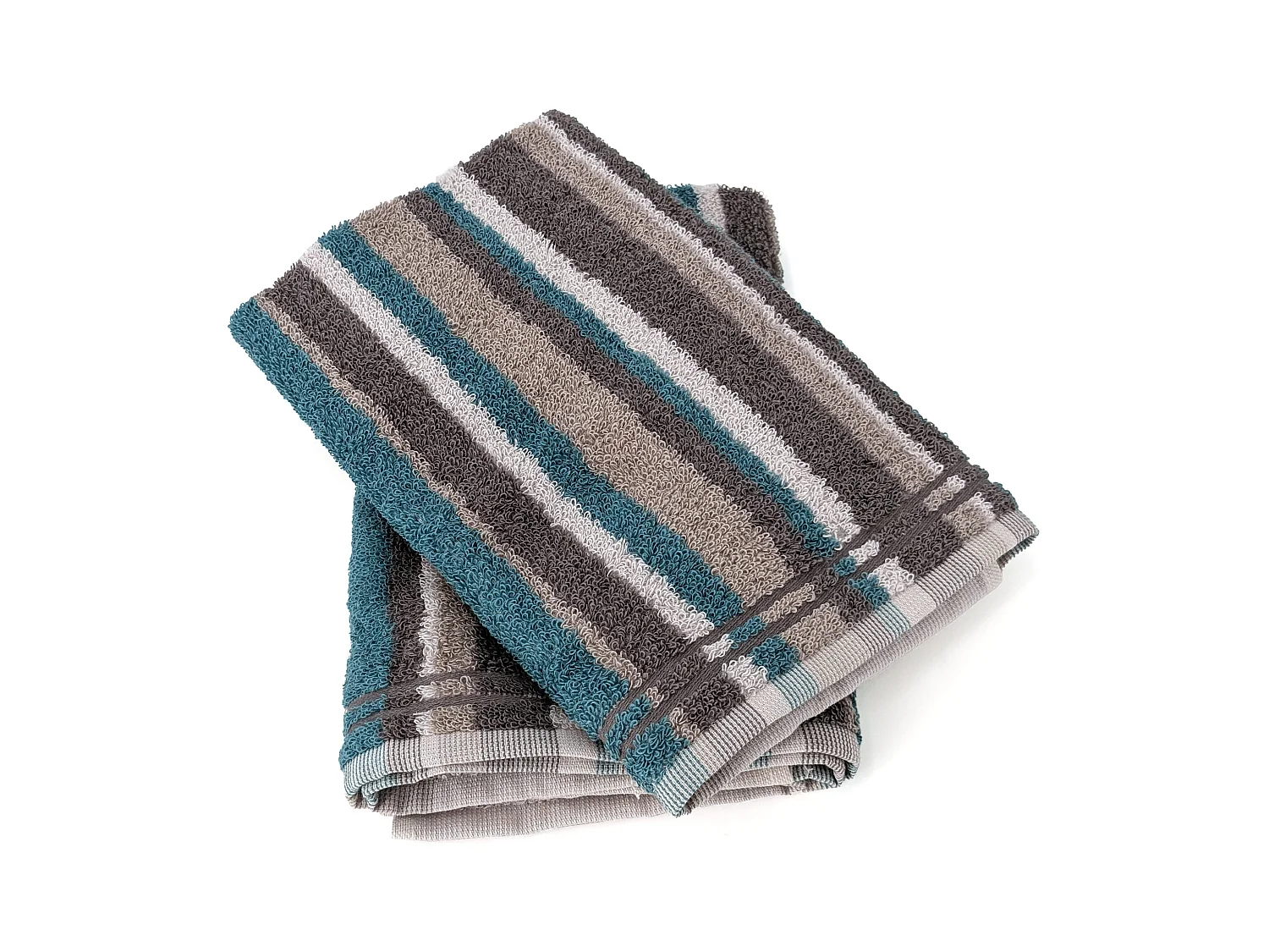 Lot de 2 torchons de cuisine 50x50cm coton CITY bleu