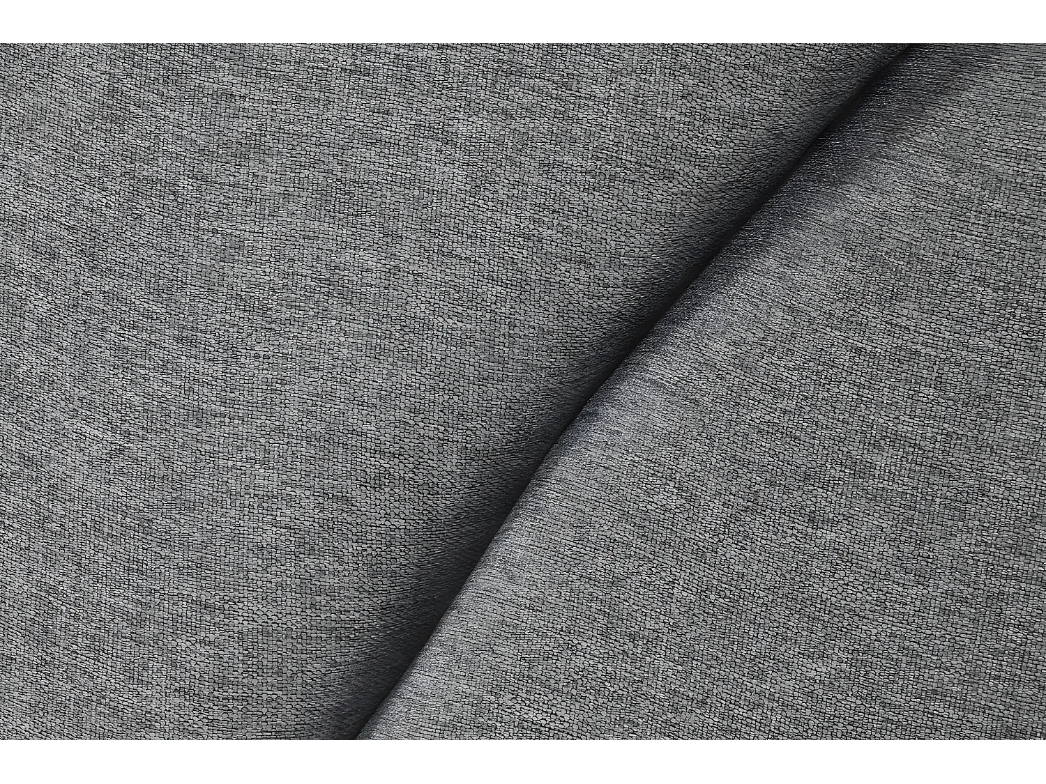 Tête de lit en bois et polyester coloris gris - longueur  157 x profondeur 8 x Hauteur 160 cm