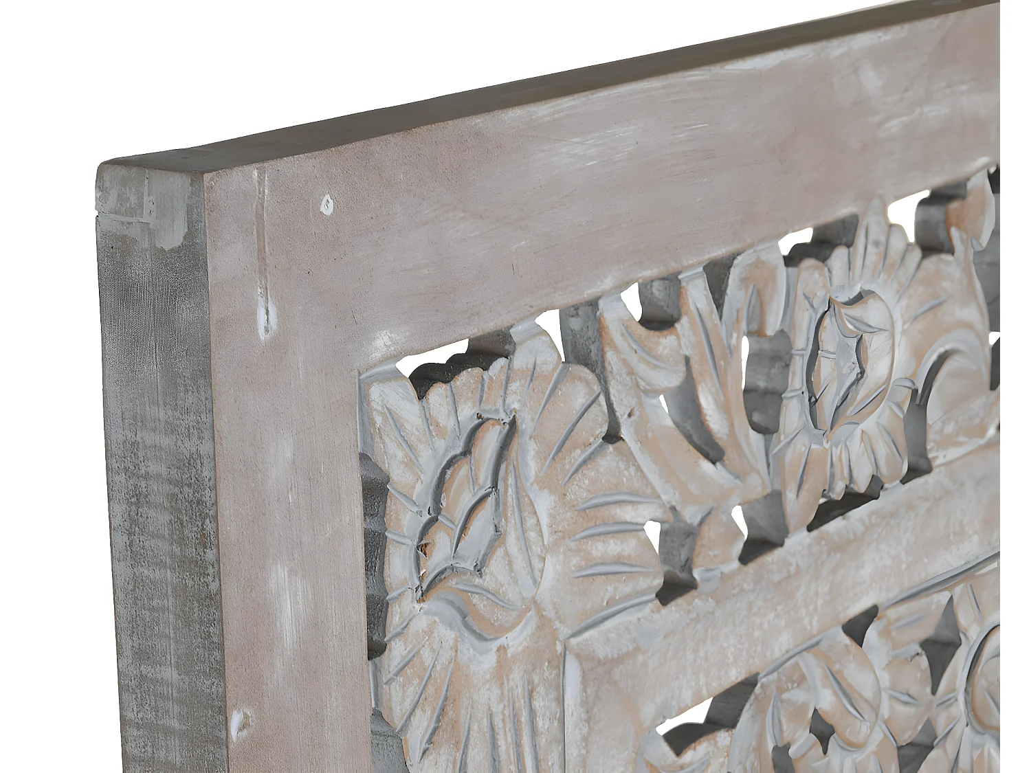 Ensemble de tête de lit en bois coloris gris  - longueur 180 x profondeur 3 x Hauteur 180 cm