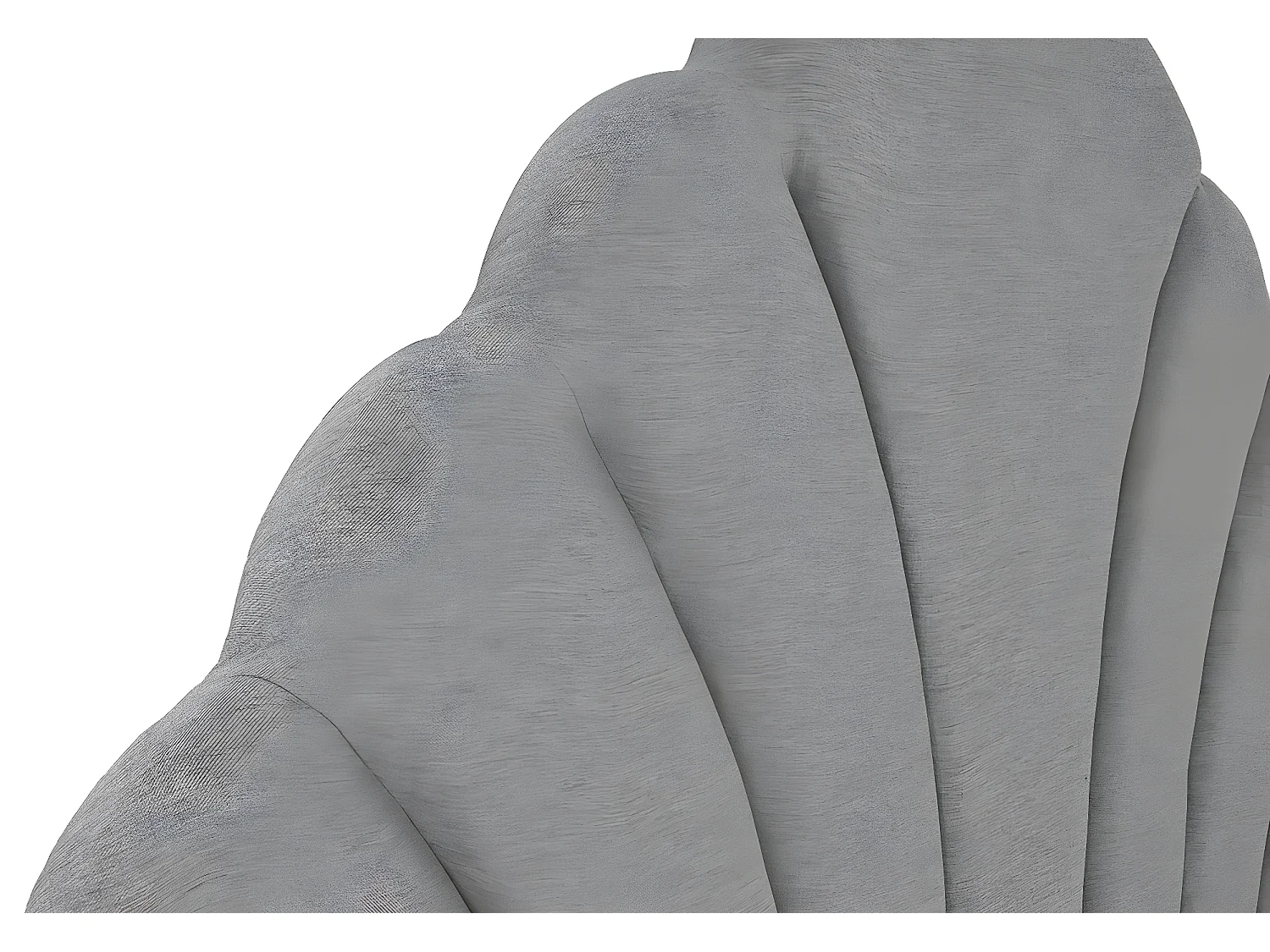 Tête de lit en bois et polyester coloris gris -  longueur 189 x profondeur 8 x Hauteur 180 cm