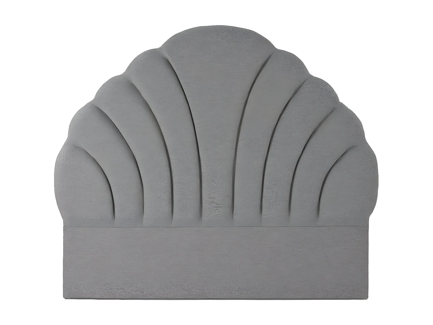 Tête de lit en bois et polyester coloris gris -  longueur 189 x profondeur 8 x Hauteur 180 cm