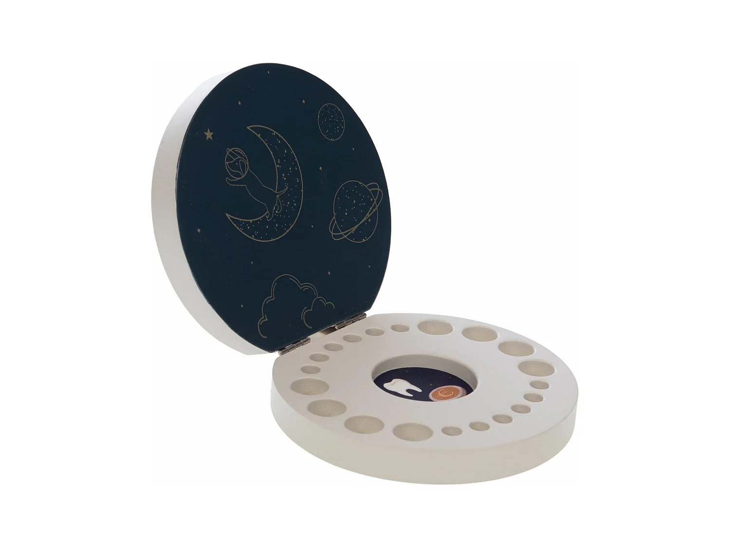 Caja para dientes de leche blanco Marcel 3x12x12 cm