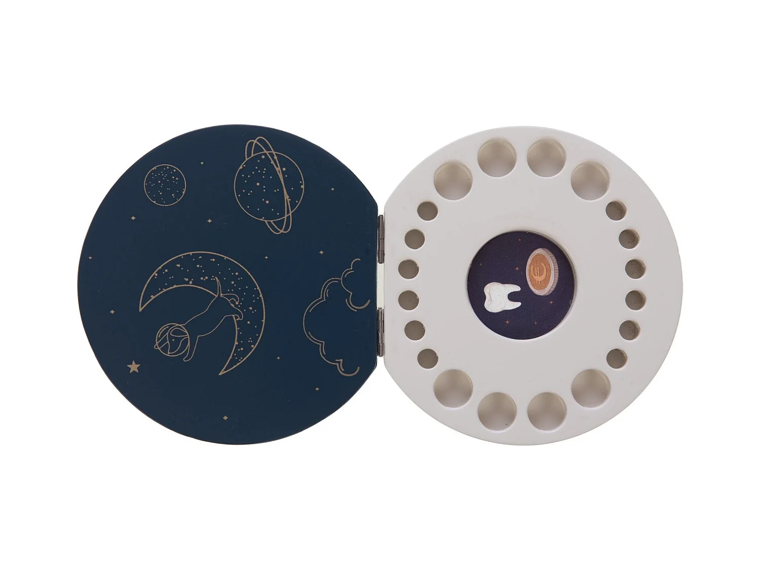 Caja para dientes de leche blanco Marcel 3x12x12 cm