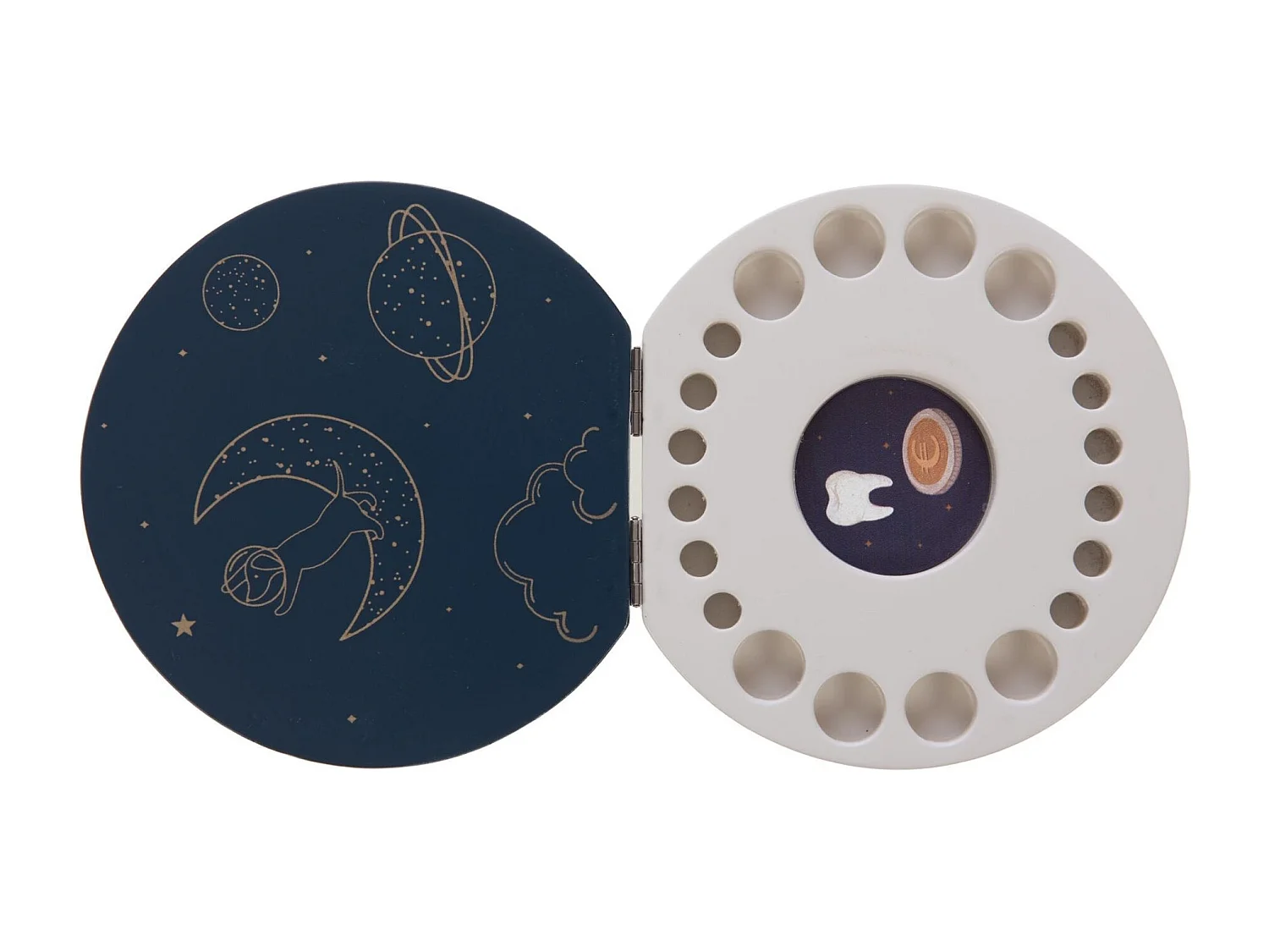 Caja para dientes de leche blanco Marcel 3x12x12 cm