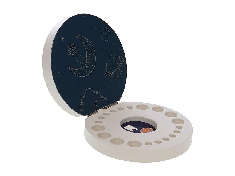 Spieldose blau 12x8x17 cm