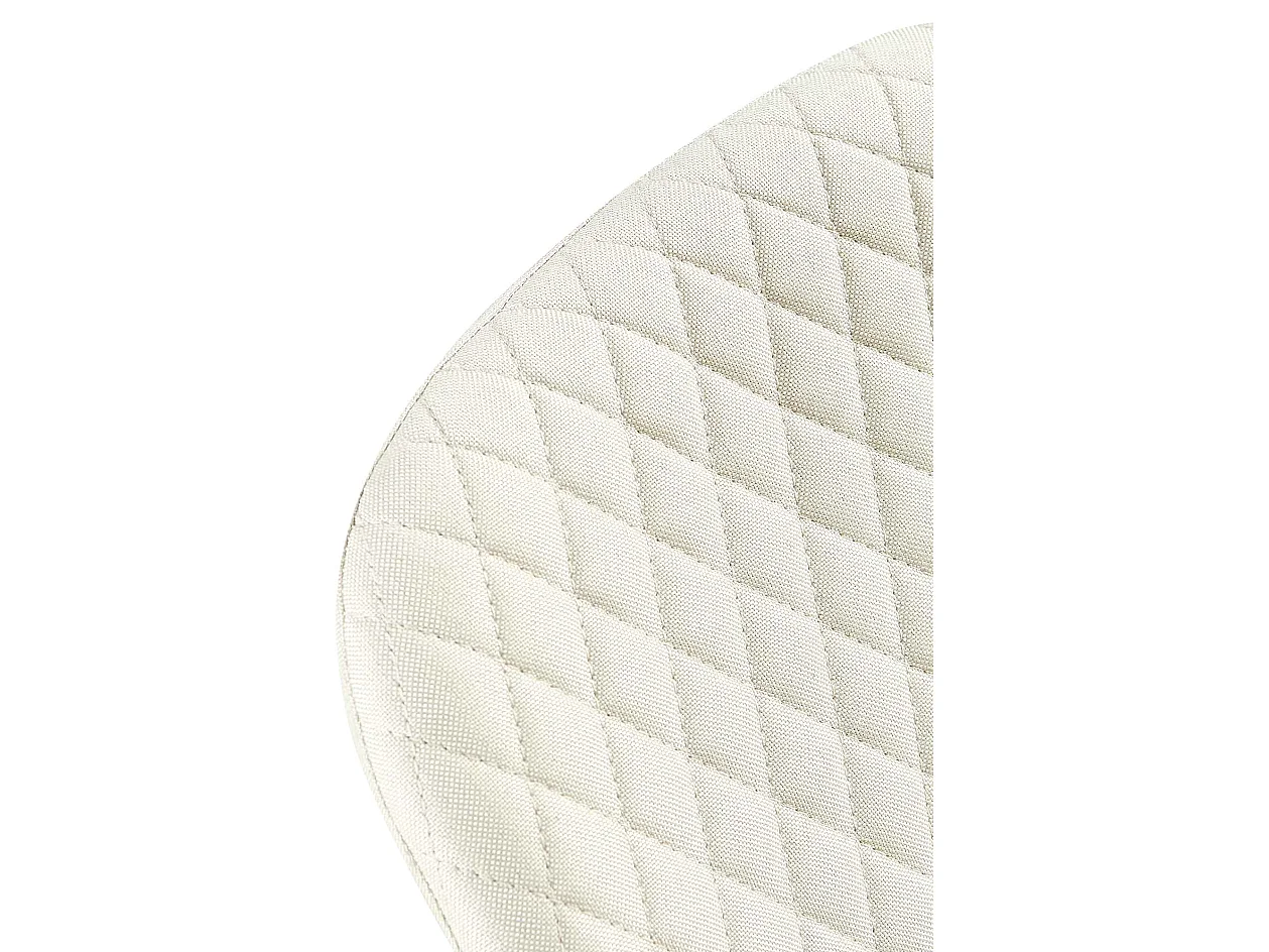 Lot de 4  chaise salle à manger - Tissu - Crème - Giverny