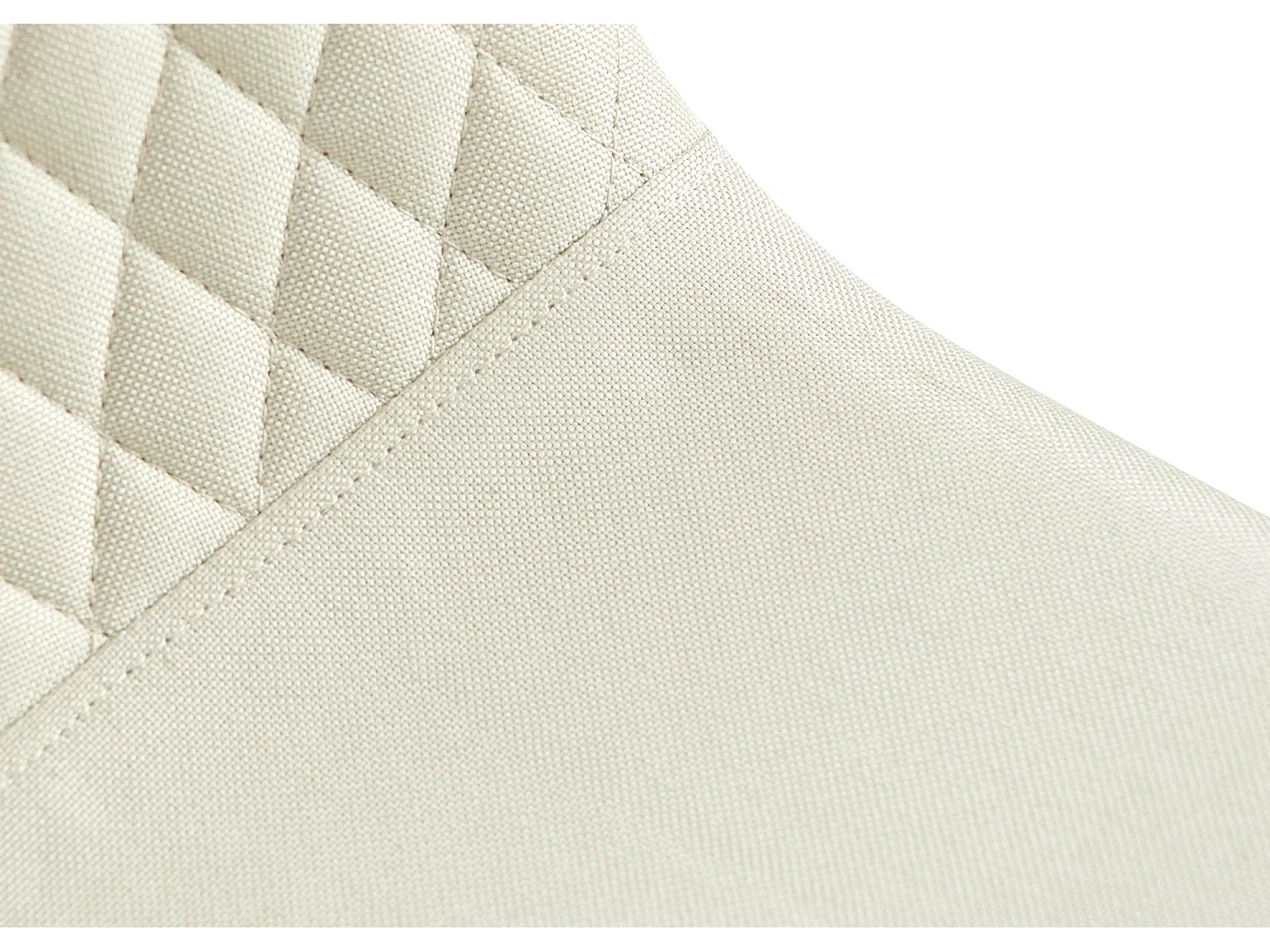 Lot de 4  chaise salle à manger - Tissu - Crème - Giverny